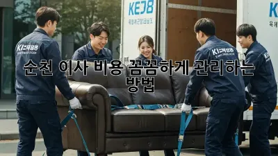 순천 이사 비용, 꼼꼼하게 관리하는 방법!